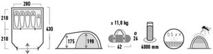 Telk High Peak Santiago 5, hall kaina ir informacija | Telgid | kaup24.ee