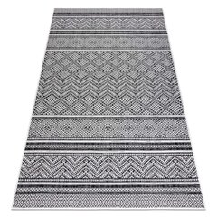 Sisal vaip SISAL SION Zygzag, Roma Boho 22168 lamekudumine must / ecru hind ja info | Vaibad | kaup24.ee