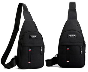 Väike sportlik seljakott meestele L131, must kaina ir informacija | Meeste vöökotid, õlakotid | kaup24.ee