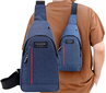 Väike sportlik seljakott meestele L132, sinine hind ja info | Meeste vöökotid, õlakotid | kaup24.ee