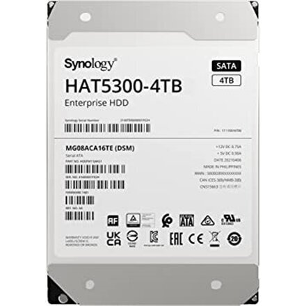 Synology HAT5300-4T цена и информация | Sisemised kõvakettad (HDD, SSD, Hybrid) | kaup24.ee