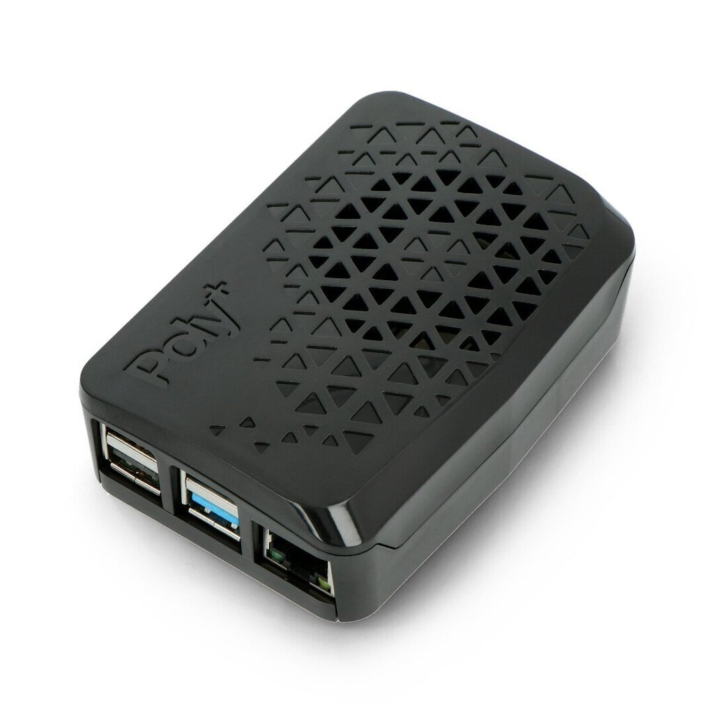 Korpus Raspberry Pi 4B - Argon Poly + miniventilaatoriga - must цена и информация | Robootika, konstruktorid ja tarvikud | kaup24.ee