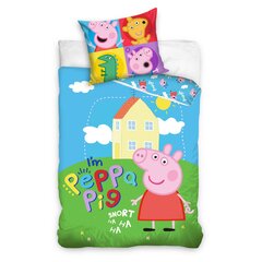 Laste voodipesukomplekt Peppa Pig 140 x 200 cm + padjapüür 60 x 70 cm, 2-osaline цена и информация | Детское постельное бельё | kaup24.ee