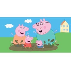 Детское полотенце Peppa Pig Happy Family, 70x140cм цена и информация | Полотенца | kaup24.ee