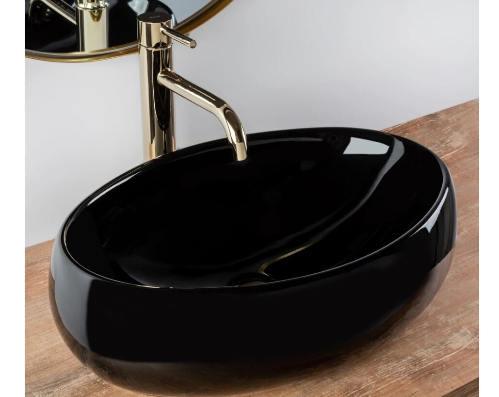 Kraanikauss Rea Linda Black countertop hind ja info | Kraanikausid, valamud | kaup24.ee