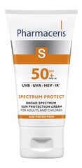 Päikesekaitsekreem näole Pharmaceris S SPF50+, 50 ml цена и информация | Кремы от загара | kaup24.ee