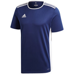 Laste T-särk adidas Entrada 18 Jersey Junior CF1036/CF1047, sinine hind ja info | Jalgpalli varustus ja riided | kaup24.ee