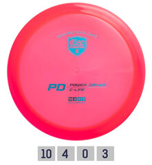 Дискгольф DISCMANIA Distance Driver C-LINE PD Pink 10/4/0/3 цена и информация | Discgolf | kaup24.ee
