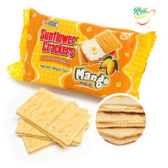 Kreekerid Mango kreemiga, Sunflower Crackers, 100 g hind ja info | Maiustused | kaup24.ee