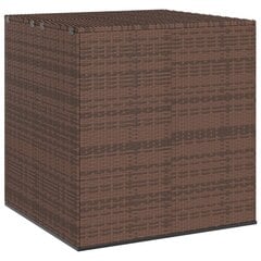 vidaXL aia hoiukast, PE rotang, 100 x 97,5 x 104 cm, pruun цена и информация | Уличные контейнеры, контейнеры для компоста | kaup24.ee