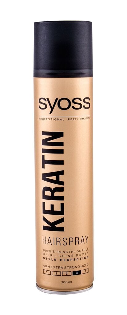 Juukselakk Syoss Keratin 300ml цена и информация | Viimistlusvahendid juustele | kaup24.ee