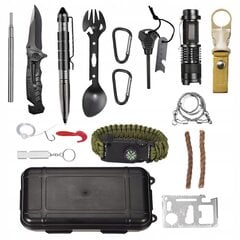 Mitmeotstarbeline ellujäämiskomplekt: MEGA Survival kit , 32 in 1 hind ja info | Muu matkavarustus | kaup24.ee