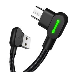 Mcdodo telefonikaabel , kiirlaadimine, 90° nurga all, LED, MICRO USB, must 1,2m цена и информация | Кабели и провода | kaup24.ee