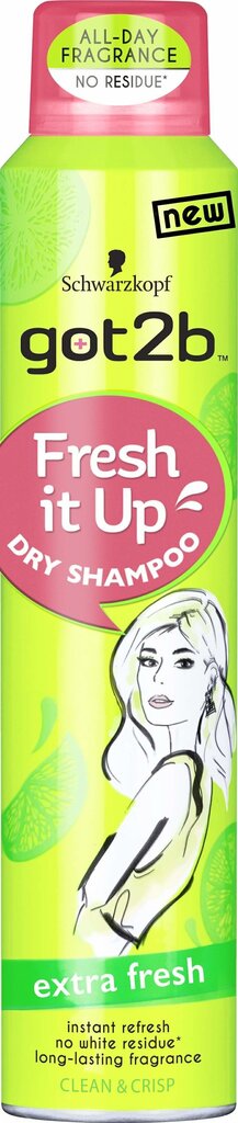 Got2B Fresh It Up kuivšampoon 200 ml цена и информация | Šampoonid | kaup24.ee