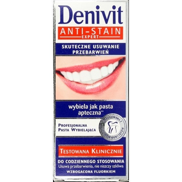 Valgendav hambapasta Denivit Anti-Stain 50 ml цена и информация | Suuhügieen | kaup24.ee