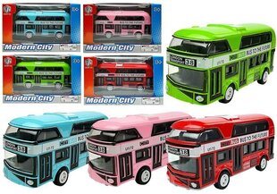 Kahekorruseline buss, 4 värvi цена и информация | Игрушки для мальчиков | kaup24.ee