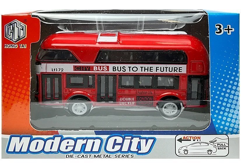 Kahekorruseline buss, 4 värvi цена и информация | Poiste mänguasjad | kaup24.ee