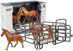 Набор фигурок - Лошадь с жеребенком на ферме цена и информация | Игрушки для мальчиков | kaup24.ee
