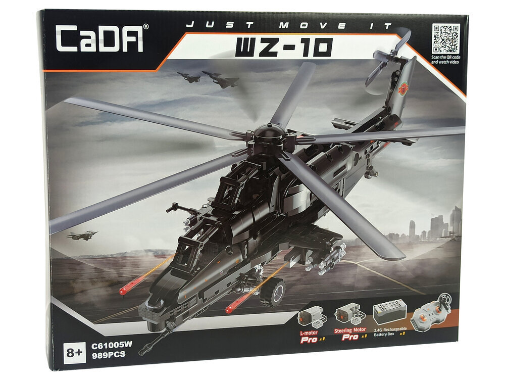 Konstruktsiooniplokid Cada Helicopter 989 elemendid цена и информация | Poiste mänguasjad | kaup24.ee