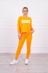 Женский велюровый комплект флуоресцентного оранжевого цвета цена и информация | Спортивная одежда для женщин | kaup24.ee