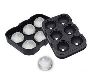 силиконовая форма для 6 шариков льда для напитков цена и информация | Столовые и кухонные приборы | kaup24.ee