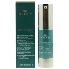 Nuxe Nuxuriance silma- ja huulekreem 15 ml цена и информация | Сыворотки, кремы для век | kaup24.ee