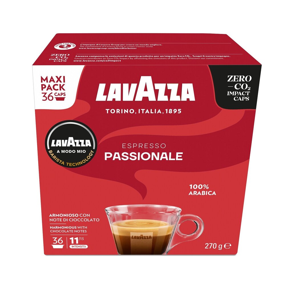 Kohvikapslid Lavazza A Modo Mio Passionale, 270g, 36 tk. hind ja info | Kohv, kakao | kaup24.ee