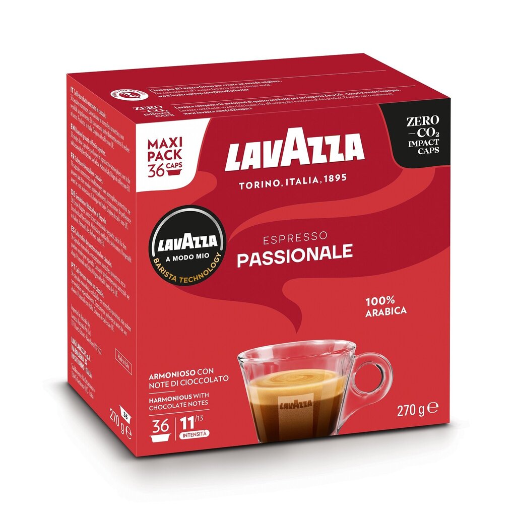 Kohvikapslid Lavazza A Modo Mio Passionale, 270g, 36 tk. цена и информация | Kohv, kakao | kaup24.ee