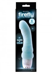 Pimedas põlev vibraator Firefly, 19 cm, sinine hind ja info | Vibraatorid | kaup24.ee
