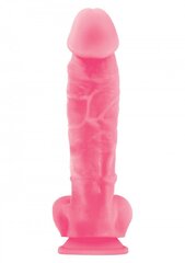 Pimedas põlev dildo Firefly, 23 cm, roosa hind ja info | Dildod | kaup24.ee