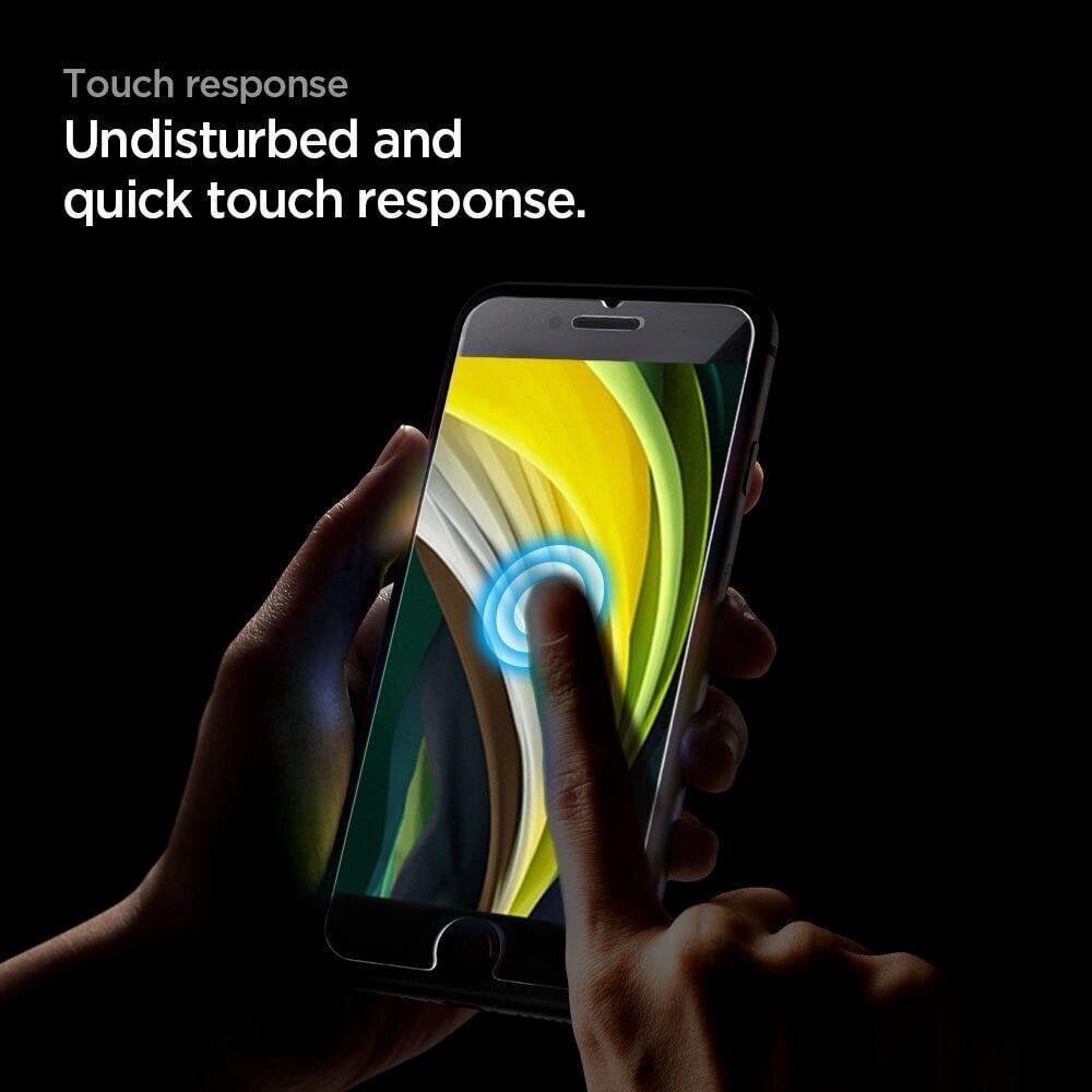 Kaitsekile telefonidele Spigen Alm Glass Fc Iphone 7,8,Se 2020 hind ja info | Ekraani kaitsekiled | kaup24.ee