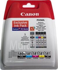 Kassett tindiprinteritele Canon kassettide komplekt PGI-580 XL/CLI-581 (2024C006) hind ja info | Tindiprinteri kassetid | kaup24.ee