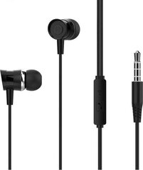 XO Wired earphones EP20 jack 3,5mm black цена и информация | Наушники | kaup24.ee