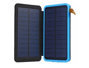 Внешнее портативное солнечное зарядное устройство/аккумулятор Solar Powerbank 20000 мАч с фонариком и защитой IC цена и информация | Зарядные устройства Power bank | kaup24.ee