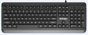 Клавиатура Activejet USB keyboard K-3904 цена и информация | Клавиатура с игровой мышью 3GO COMBODRILEW2 USB ES | kaup24.ee