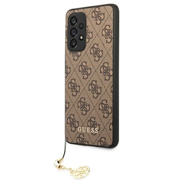 Telefoniümbris Original Guess 4G Charms Collection Hardcase sobib Samsung Galaxy A53 5G, pruun цена и информация | Telefoni kaaned, ümbrised | kaup24.ee