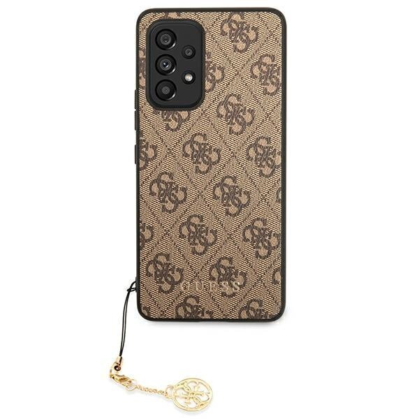 Telefoniümbris Original Guess 4G Charms Collection Hardcase sobib Samsung Galaxy A53 5G, pruun цена и информация | Telefoni kaaned, ümbrised | kaup24.ee