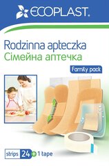 Набор пластырей медицинских Ecoplast «Семейная аптечка », N25 цена и информация | Аптечки | kaup24.ee