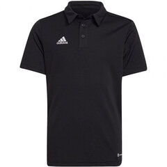 Polo laste T-särk Adidas Entrada 22 H57481, must hind ja info | Jalgpalli varustus ja riided | kaup24.ee