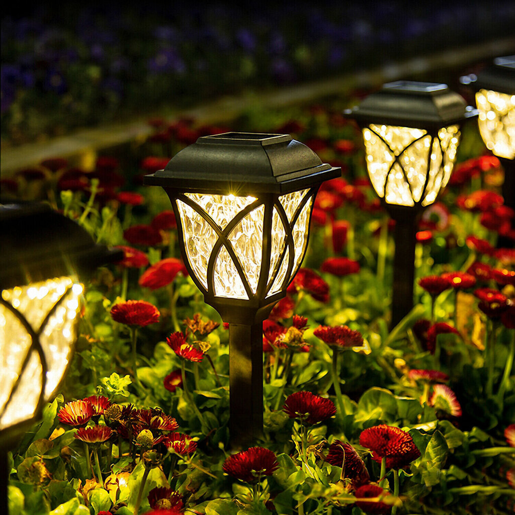 Päikesepatareiga aialamp, 44 cm, 6 tk hind ja info | Aia- ja õuevalgustid | kaup24.ee