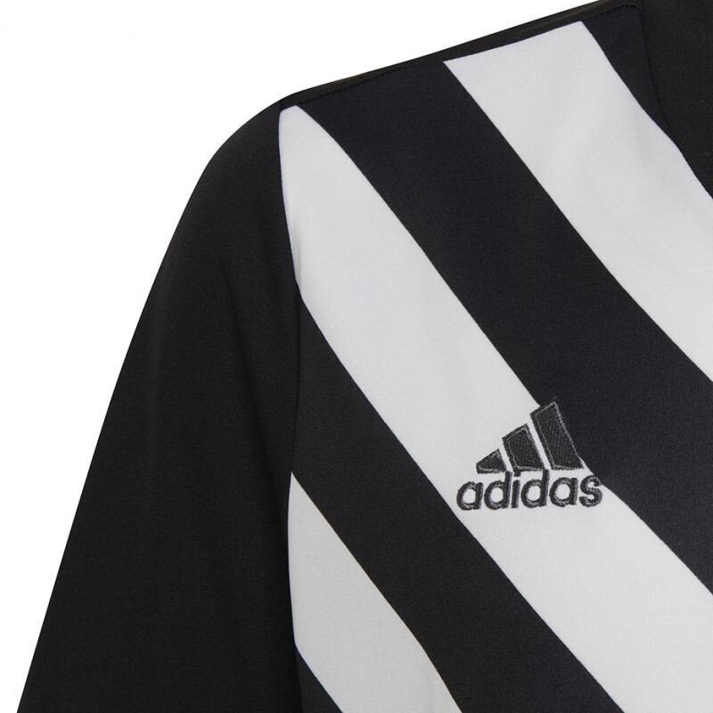 Laste T-särk Adidas Entrada 22 Graafiline Jersey HF0123, must/valge hind ja info | Jalgpalli varustus ja riided | kaup24.ee