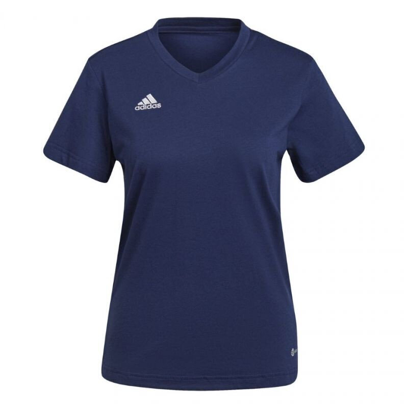 Naiste T-särk Adidas Entrada 22 HC0440, tumesinine hind ja info | Jalgpalli varustus ja riided | kaup24.ee