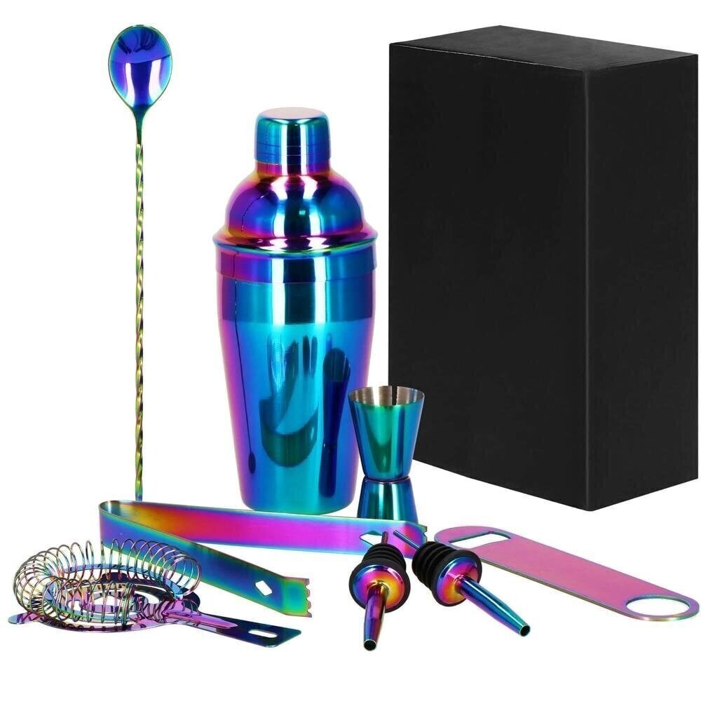 Kokteilide valmistamise komplekt PARTY KING SET, 500ml 8tk. HOLOGRAMIC цена и информация | Köögitarbed | kaup24.ee