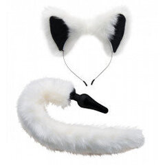 White Fox Tail and Ears Set цена и информация | Анальные игрушки | kaup24.ee