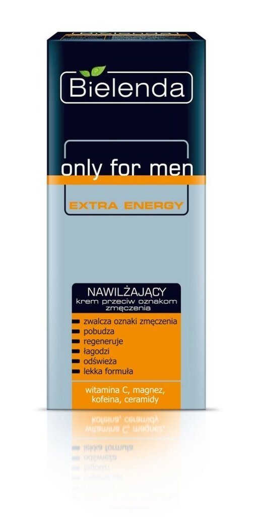 Niisutav ning pinguldav näokreem BIelenda Only For Men Extra Energy meestele 50 ml hind ja info | Näokreemid | kaup24.ee