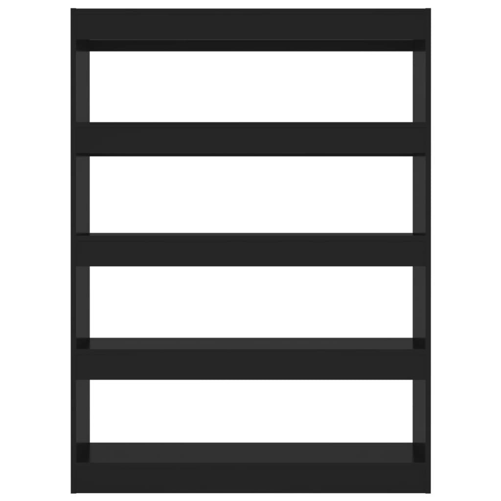 vidaXL raamaturiiul/ruumijagaja, must, 100 x 30 x 135 cm hind ja info | Riiulid | kaup24.ee