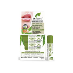 Huulepalsam Dr. Organic Kanepi, 5.7 ml hind ja info | Huulepulgad, -läiked, -palsamid, vaseliin | kaup24.ee