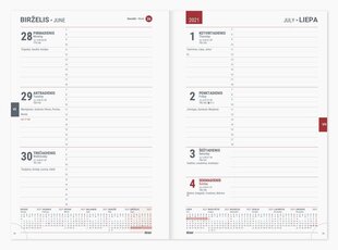 Рабочая тетрадь, A5, 18 месяцев, синяя цена и информация | Календари, ежедневники | kaup24.ee