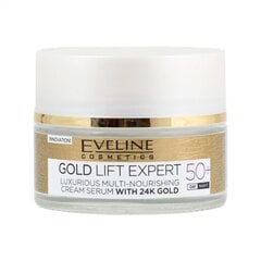 Päeva- ja öökreem 50+ Eveline Cosmetics Gold Lift Expert 50 ml цена и информация | Кремы для лица | kaup24.ee