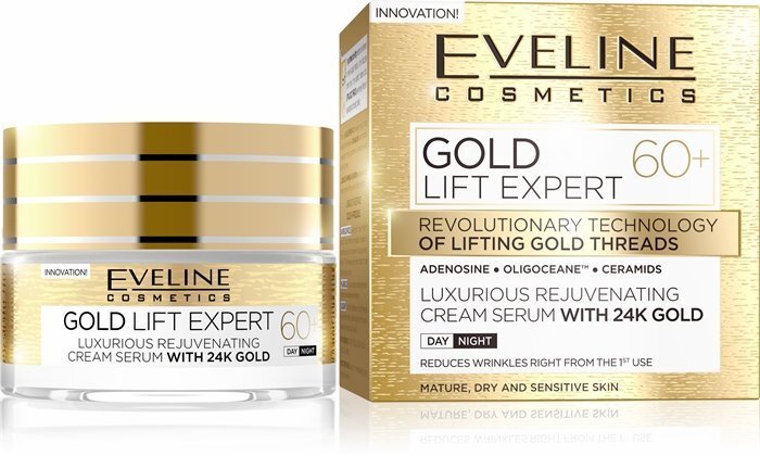 Päeva- ja öökreem 60+ Eveline Cosmetics Gold Lift Expert 50 ml hind ja info | Näokreemid | kaup24.ee